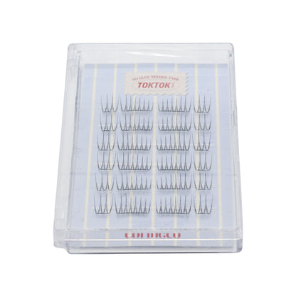 CORINGCO Tok Tok Hara No Glue Eyelash #Pure 24pcs