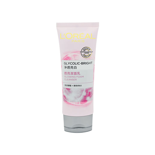 L'Oreal Paris Glycolic Bright Glowing Foam Cleanser 100ml