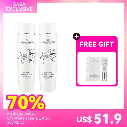 Methode Swiss Lily White Toning Lotion 200ML x2