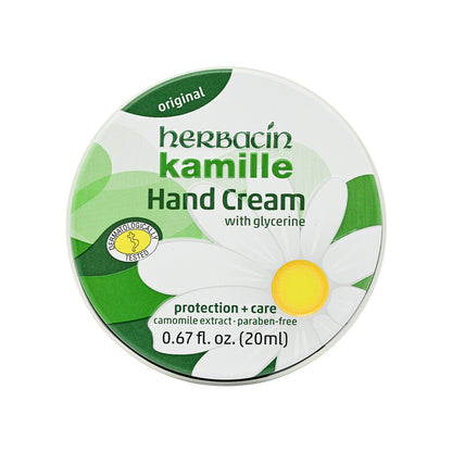 Herbacin Kamille Original Hand Cream with Glycerine - Tin 20ml