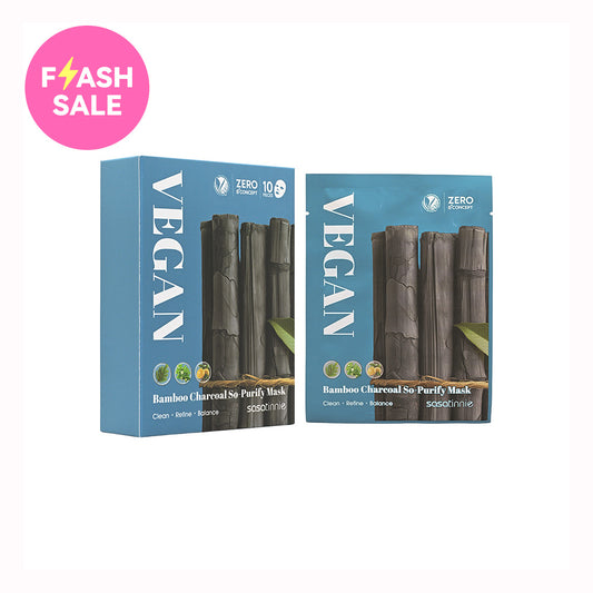 Sasatinnie Bamboo Charcoal So-Purify Mask 10pcs
