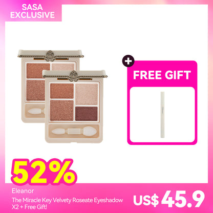 Eleanor The Miracle Key Velvety Roseate Eyeshadow X2 + Free Gift!