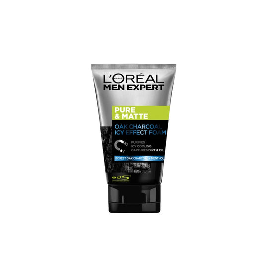 L'Oreal Paris Men Expert Pure & Matte Icy Charcoal Black Foam 100ML | Sasa Global eShop