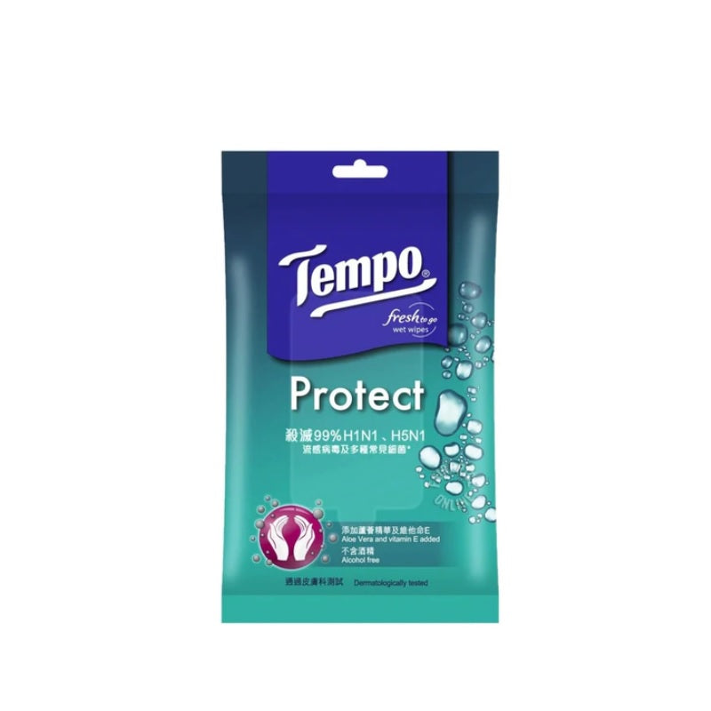 Tempo Protect Wet Wipes 10PCS | Sasa Global eShop