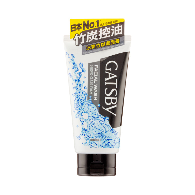 Gatsby Men'S Facial Wash Strong Clear Foam 130G | Sasa Global eShop