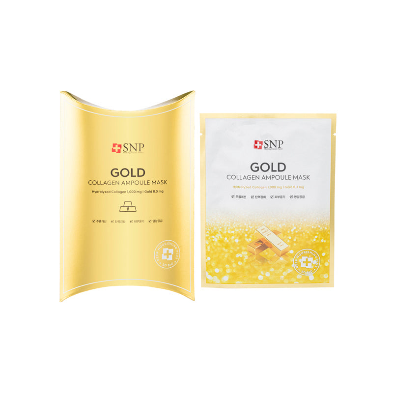 Snp Gold Collagen Ampoule Mask 25ML X 10PCS | Sasa Global eShop