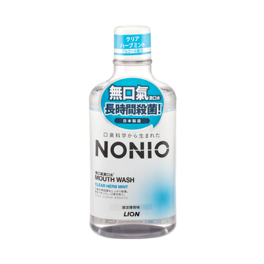 Lion Nonio Mouthwash Clear Herb Mint 600ML | Sasa Global eShop