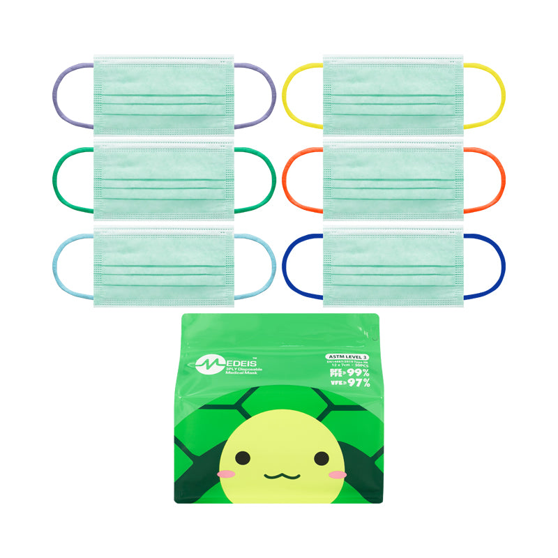 Medeis Disposable Medical Baby Mask Green 30PCS