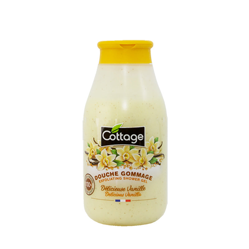 Cottage Exfoliating Shower Gel - Delicious Vanilla 270ML