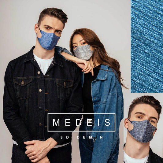 Medeis 3D立体一次性医用口罩 Denim 20片装