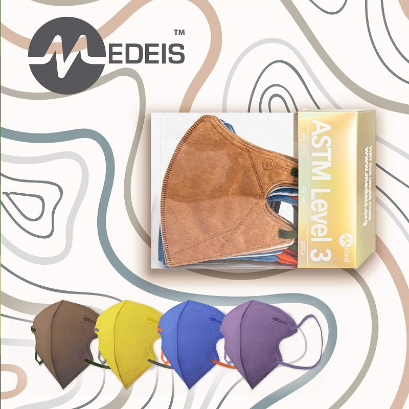Medeis 3D Disposable Medical Mask - Rustic 20PCS | Sasa Global eShop