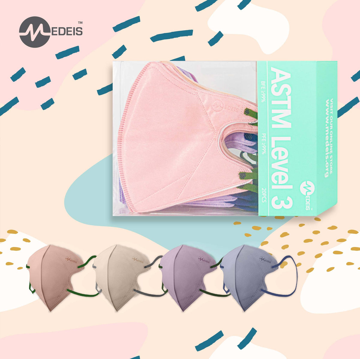 Medeis 3D Disposable Medical Mask