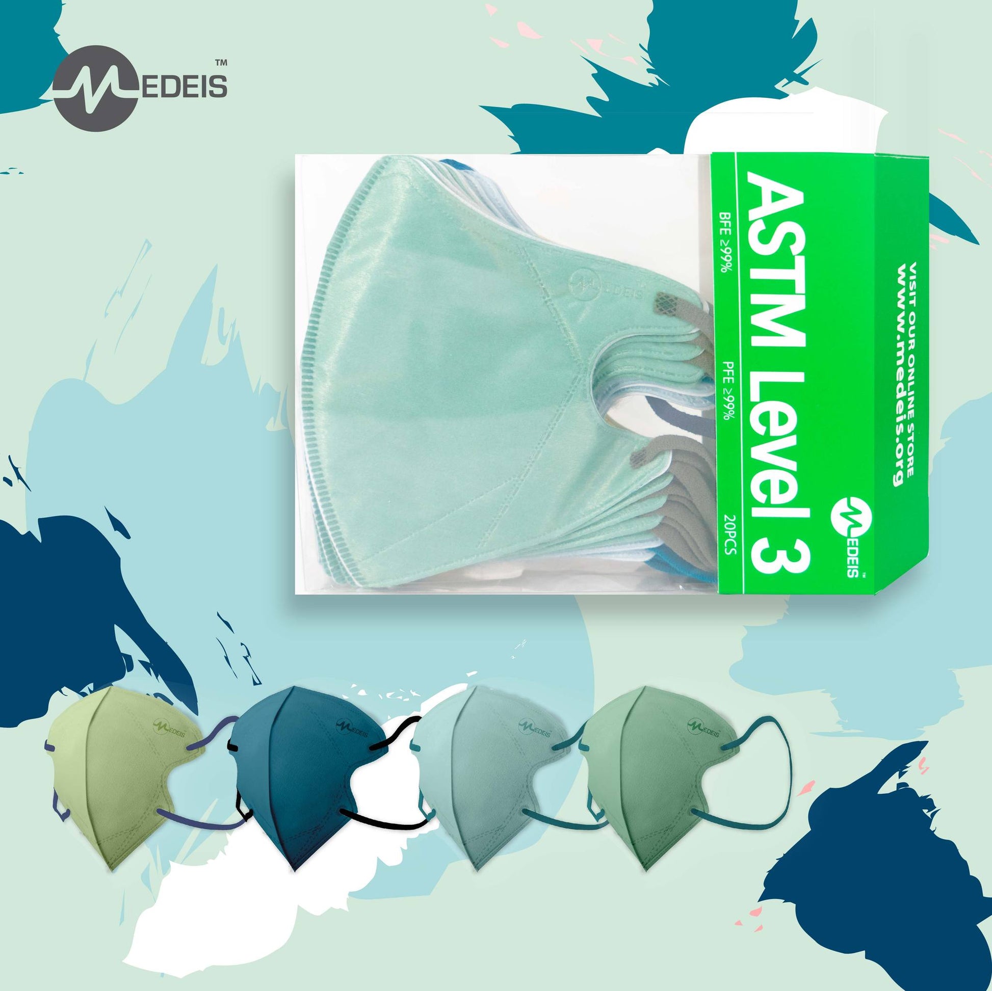 Medeis 3D Disposable Medical Mask - Nordic 20PCS | Sasa Global eShop