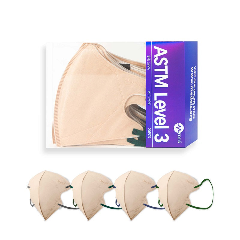 Medeis 3D Disposable Medical Mask - Silk Honey 20PCS | Sasa Global eShop