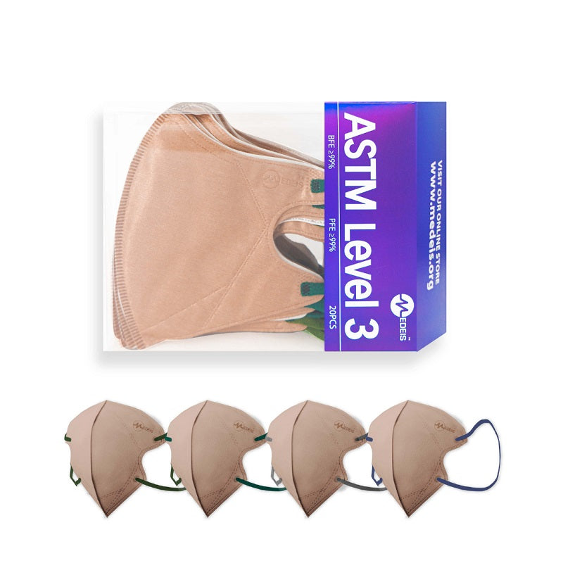 Medeis 3D Disposable Medical Mask - Silk Toffee 20PCS