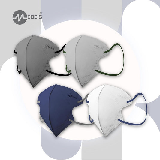 Medeis 3D Disposable Medical Mask - Greyscale 20PCS