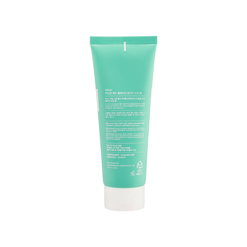 Mousse Nettoyante DR.G PH Cleansing Red Blemish Clear - 150 Ml, Corée, Pour Tous Types De Peau