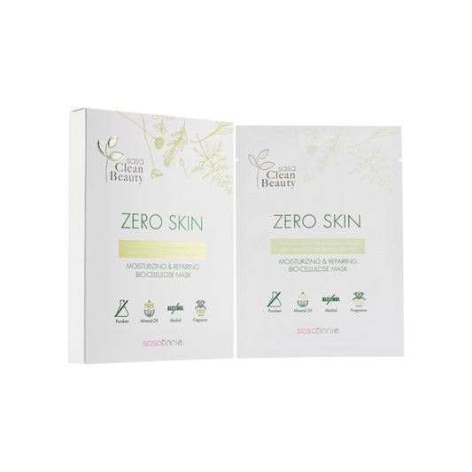 Sasatinnie Zero Skin Moisturizing & Repairing Bio-Cellulose Mask 5PCS