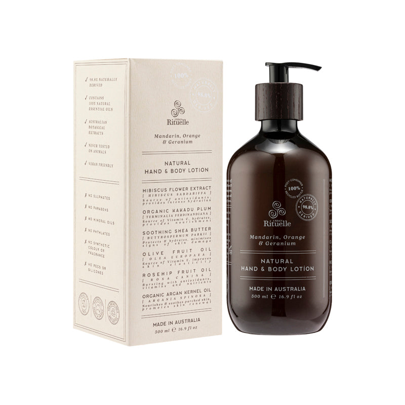Urban Rituelle Mandarin, Orange & Geranium Natural Hand & Body Lotion 500ML | Sasa Global eShop