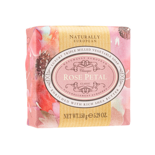 Naturally European Rose Petal Soap Bar 150G