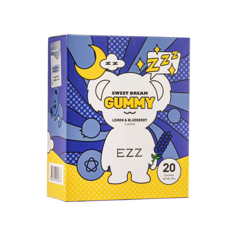 Ezz Sweet Dream Gummy - Lemon & Blueberry 20Tablets | Sasa Global