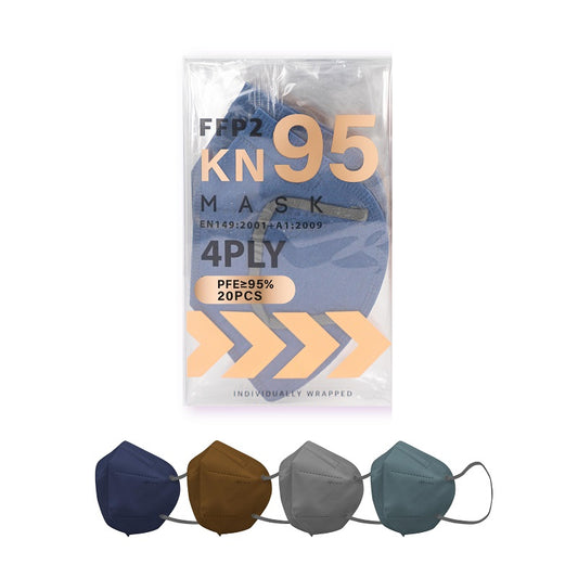 Medeis Kn95/Ffp2 4-Ply Protective Mask Eclipse 20PCS