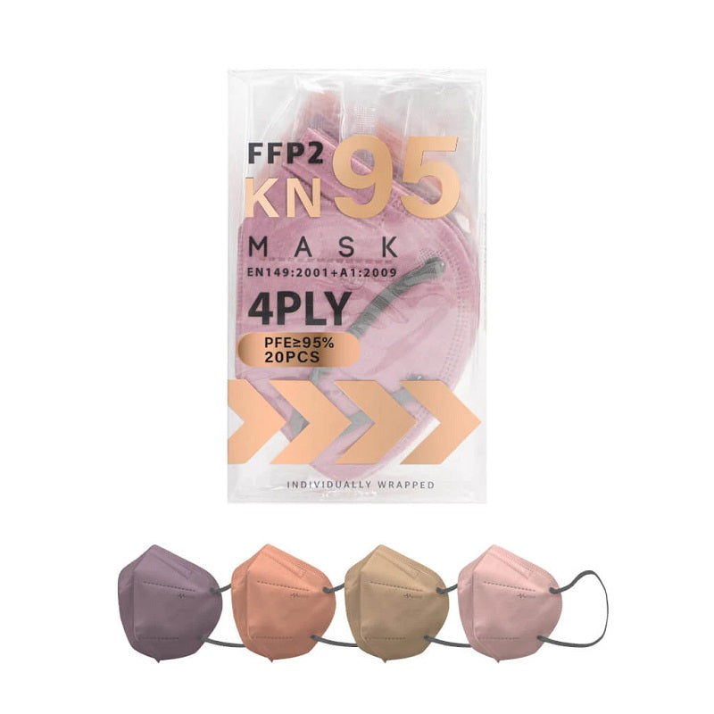 Medeis Kn95/Ffp2 4-Ply Protective Mask Sherry 20PCS | Sasa Global eShop