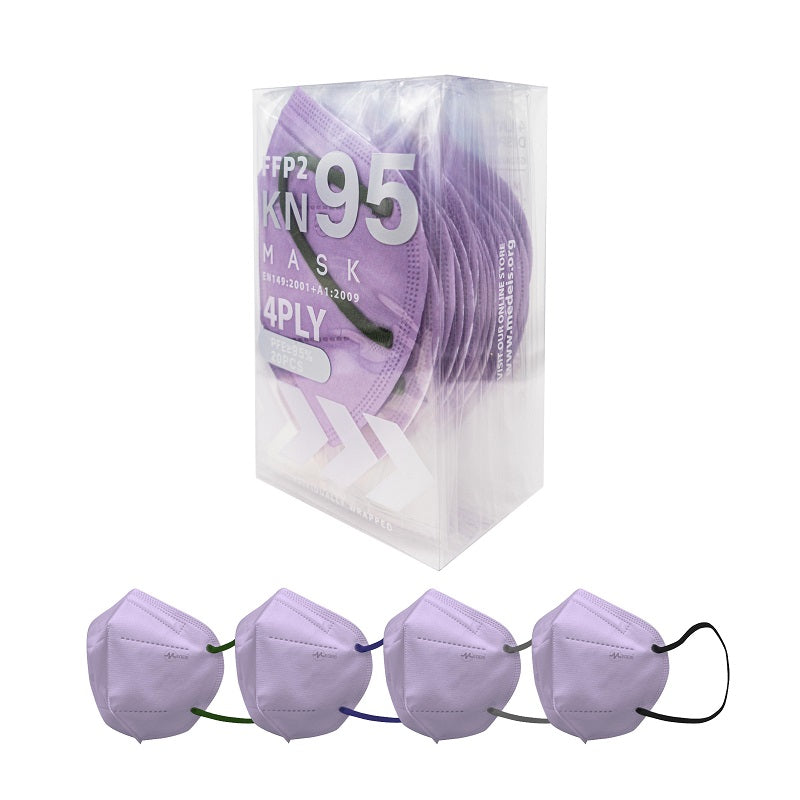 Medeis Kn95/Ffp2 4-Ply Protective Mask Nude Lilac 20PCS | Sasa Global eShop
