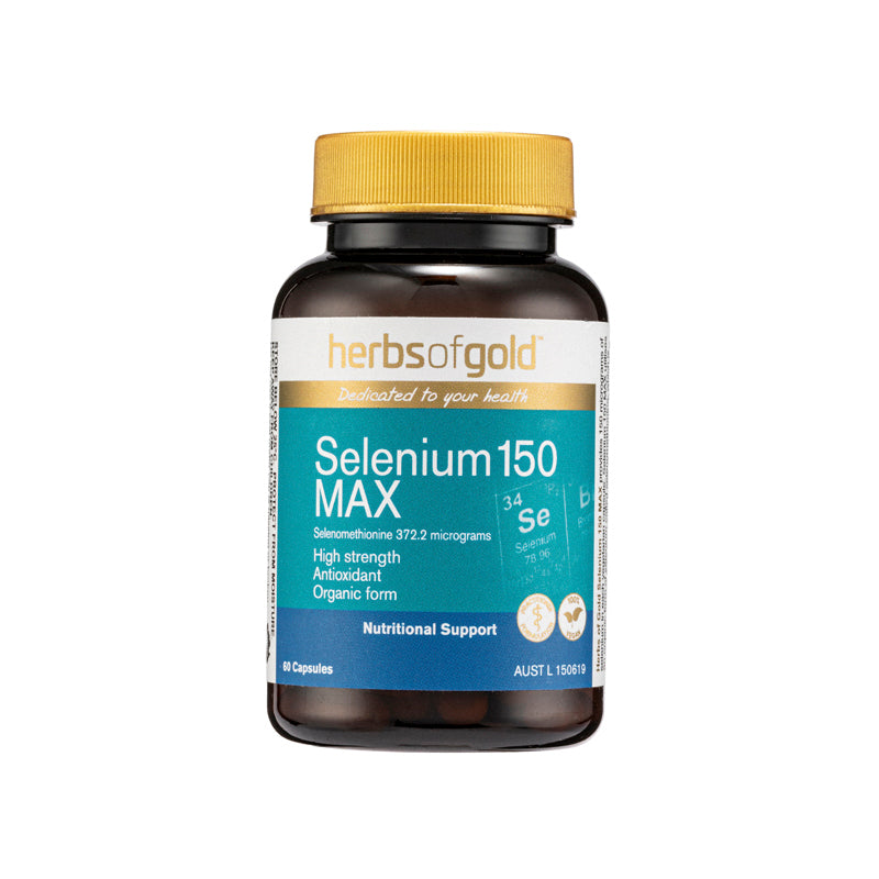 Herbs Of Gold Selenium 150 Max 60Capsules | Sasa Global eShop