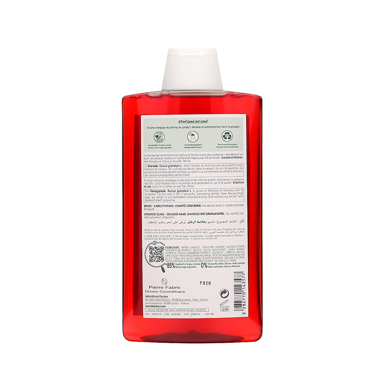 Klorane Shampoo With Pomegranate 400 ML | Sasa Global eShop