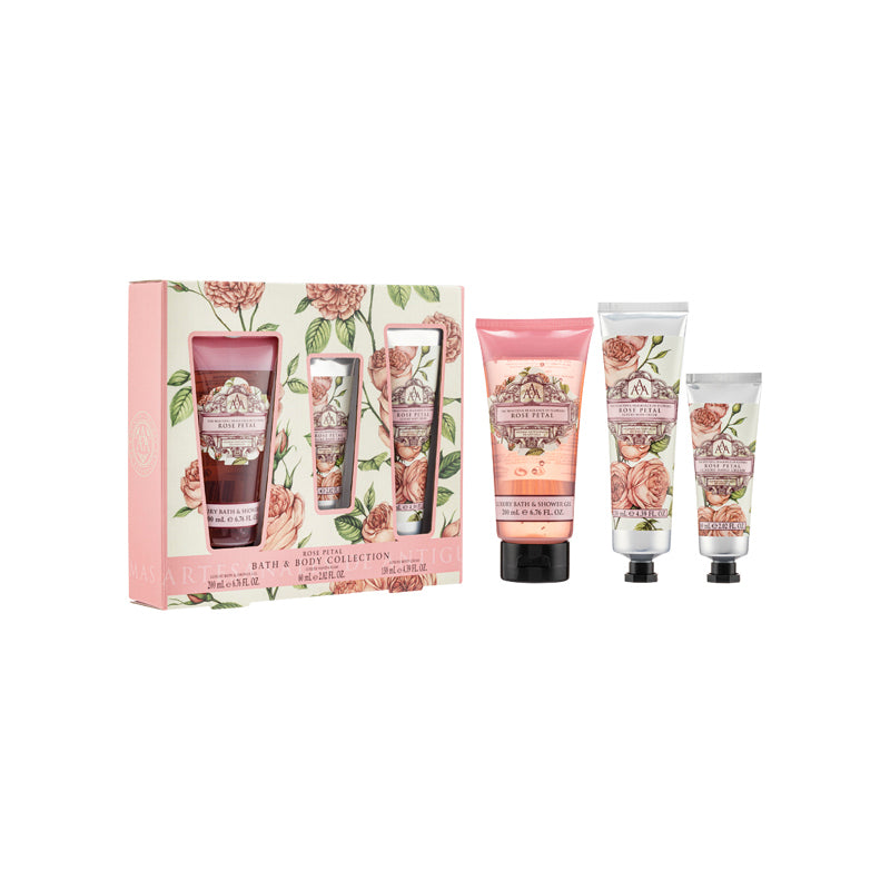 Aromas Artesanales De Antigua Bath & Body Collection Rose Petal 3PCS ...