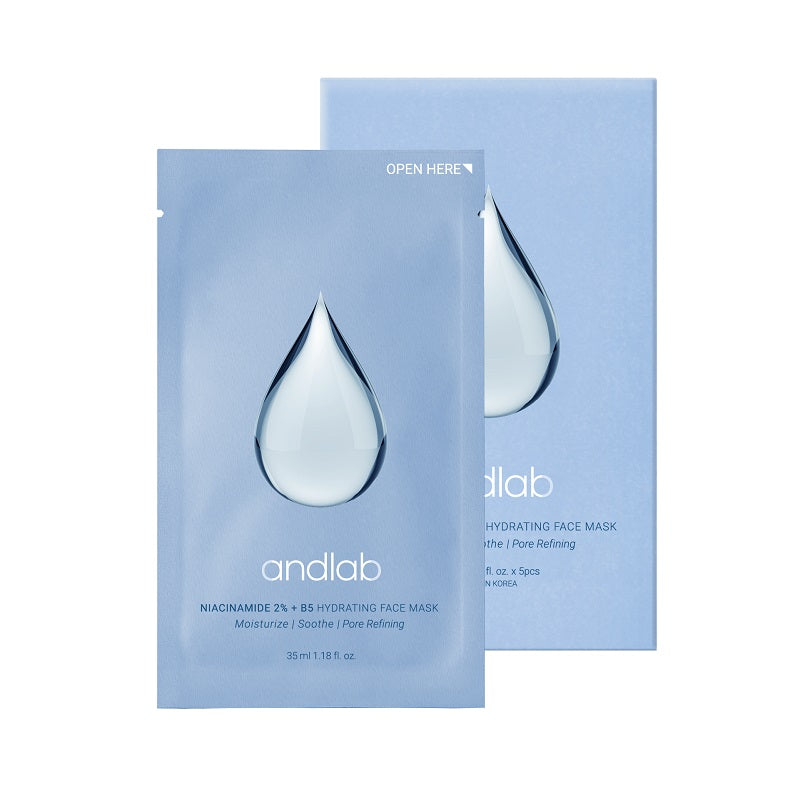 Andlad Niacinamide 2%+B5 Hydrating Face Mask  35ML X 5PCS | Sasa Global eShop
